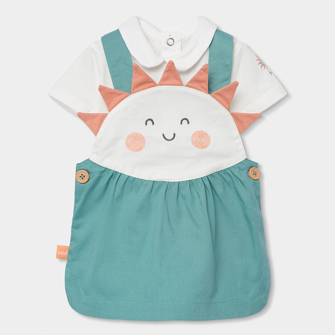 Boboli salopette con gonna e shirt 123051