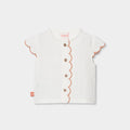 Boboli completo camicina con shorts arancio 123062