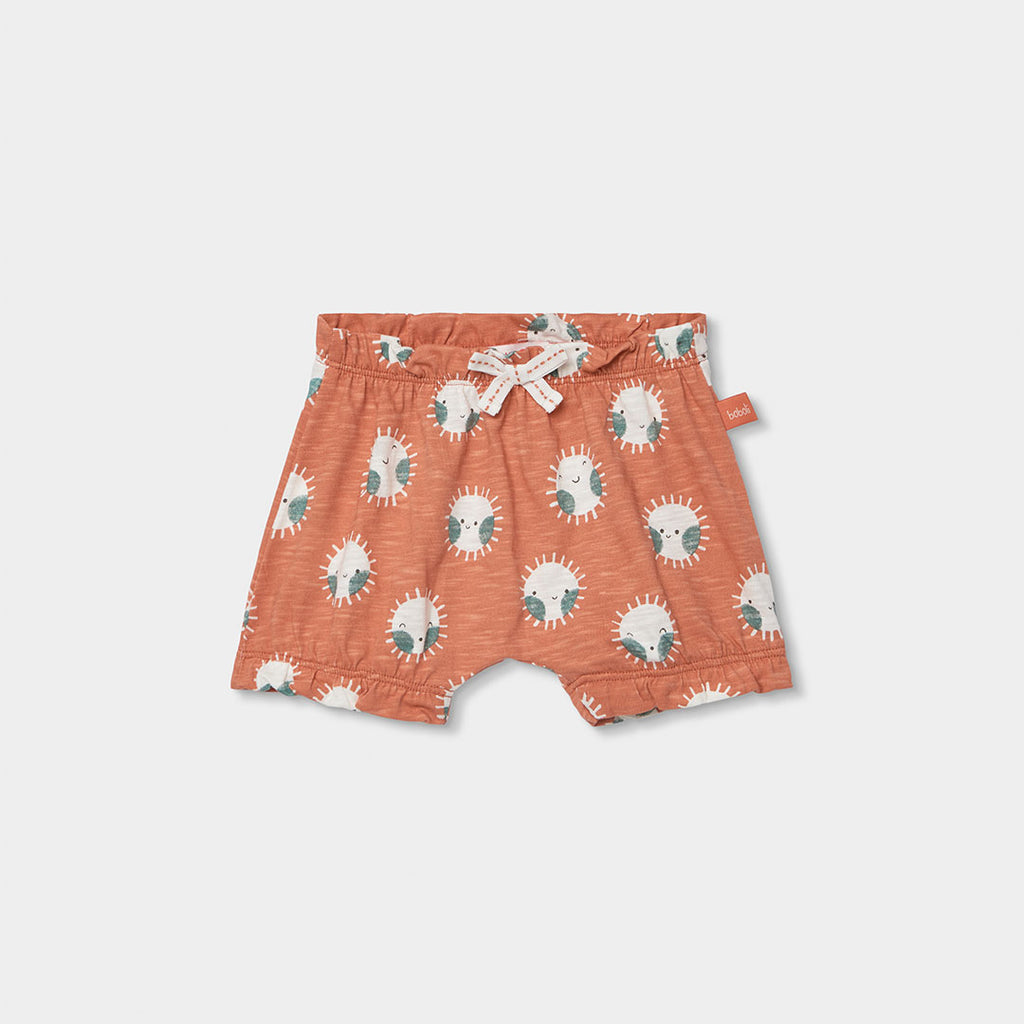 Boboli completo camicina con shorts arancio 123062