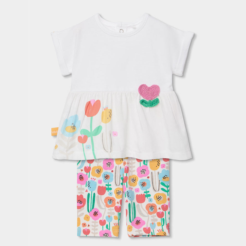 Boboli shirt con leggings a fiori 143075