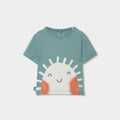 Boboli completo bermuda  e shirt verde 223029