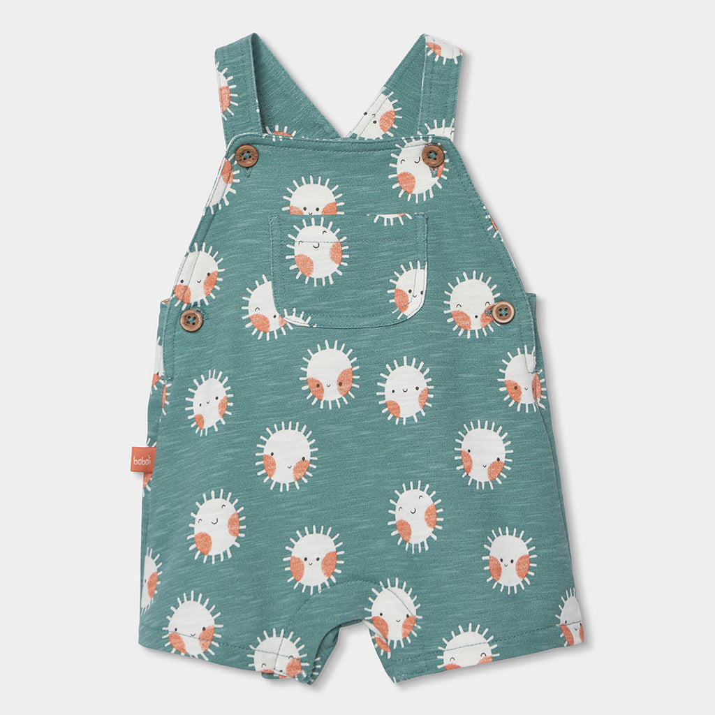 Boboli completo pagliaccetto e shirt verde 223030
