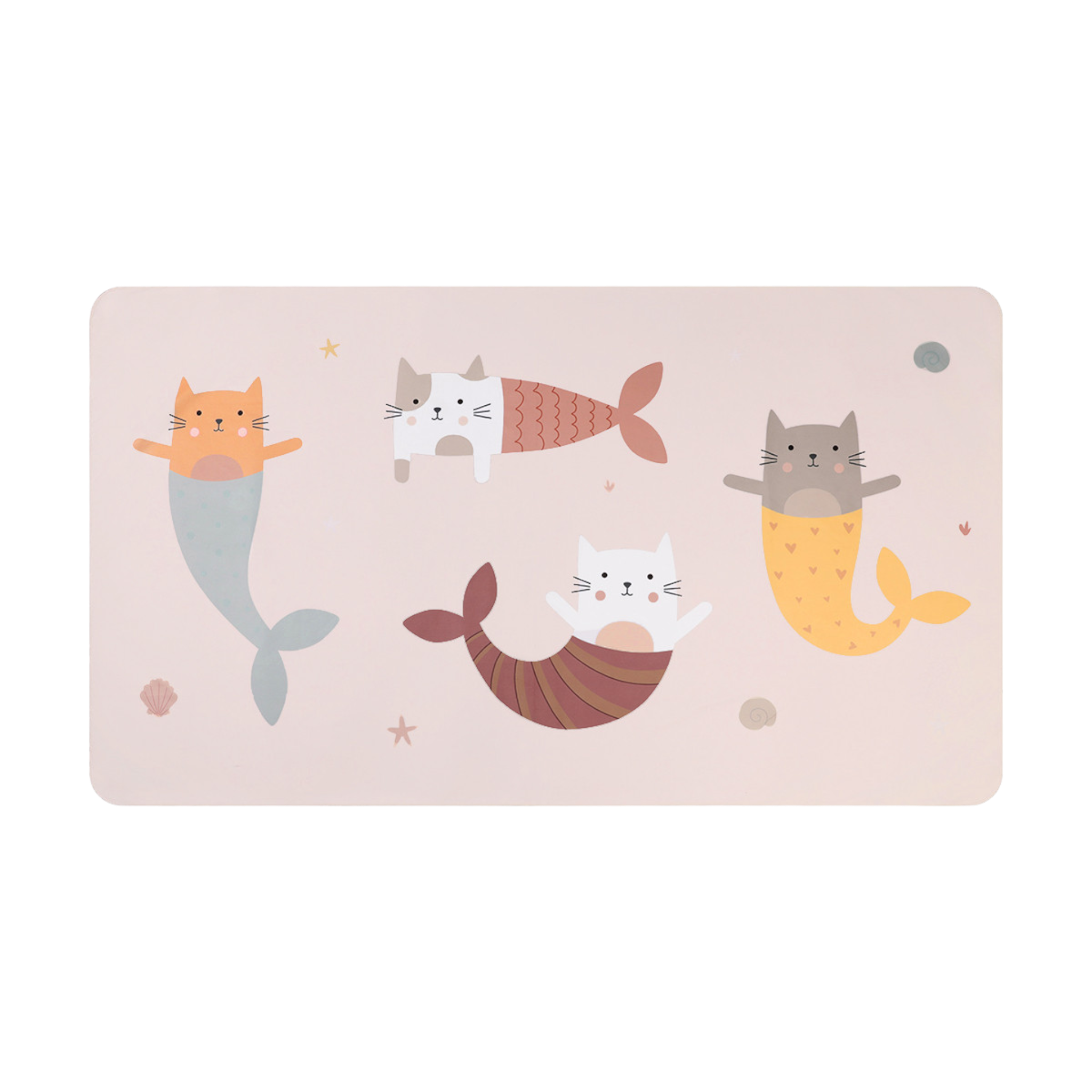 Telo Microfibra Mermaid Cats Personalizzabile