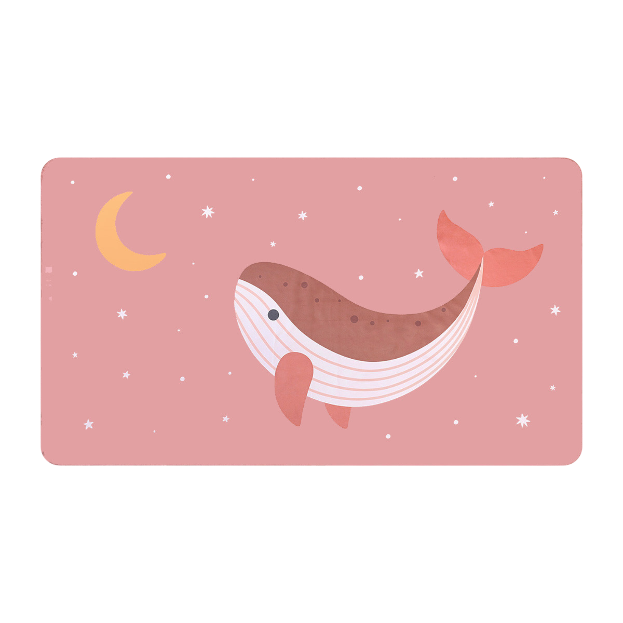 Telo Microfibra Pink Whale Personalizzabile