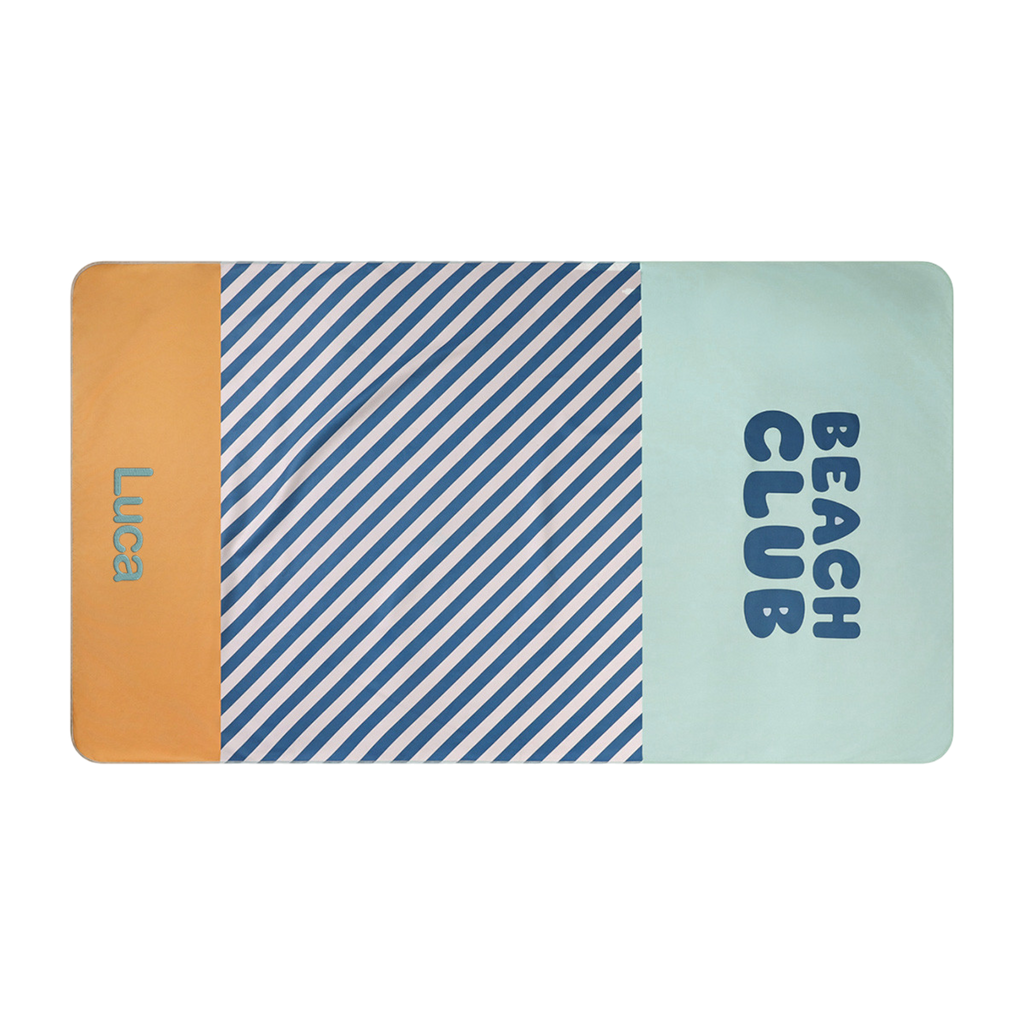 Telo Microfibra Stripes Blues & Beyond Personalizzabile