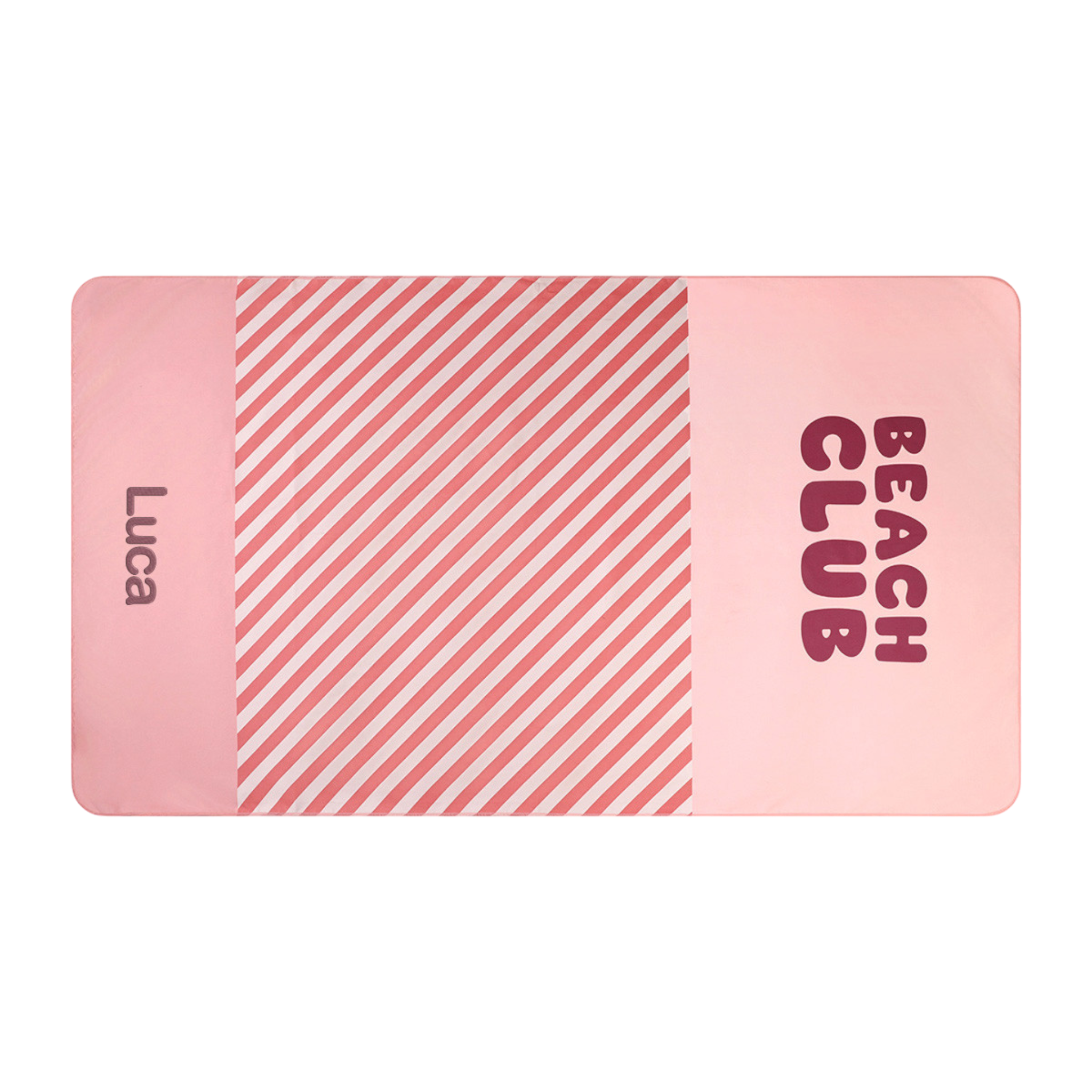 Telo Microfibra Stripes Bloom & Blush Personalizzabile