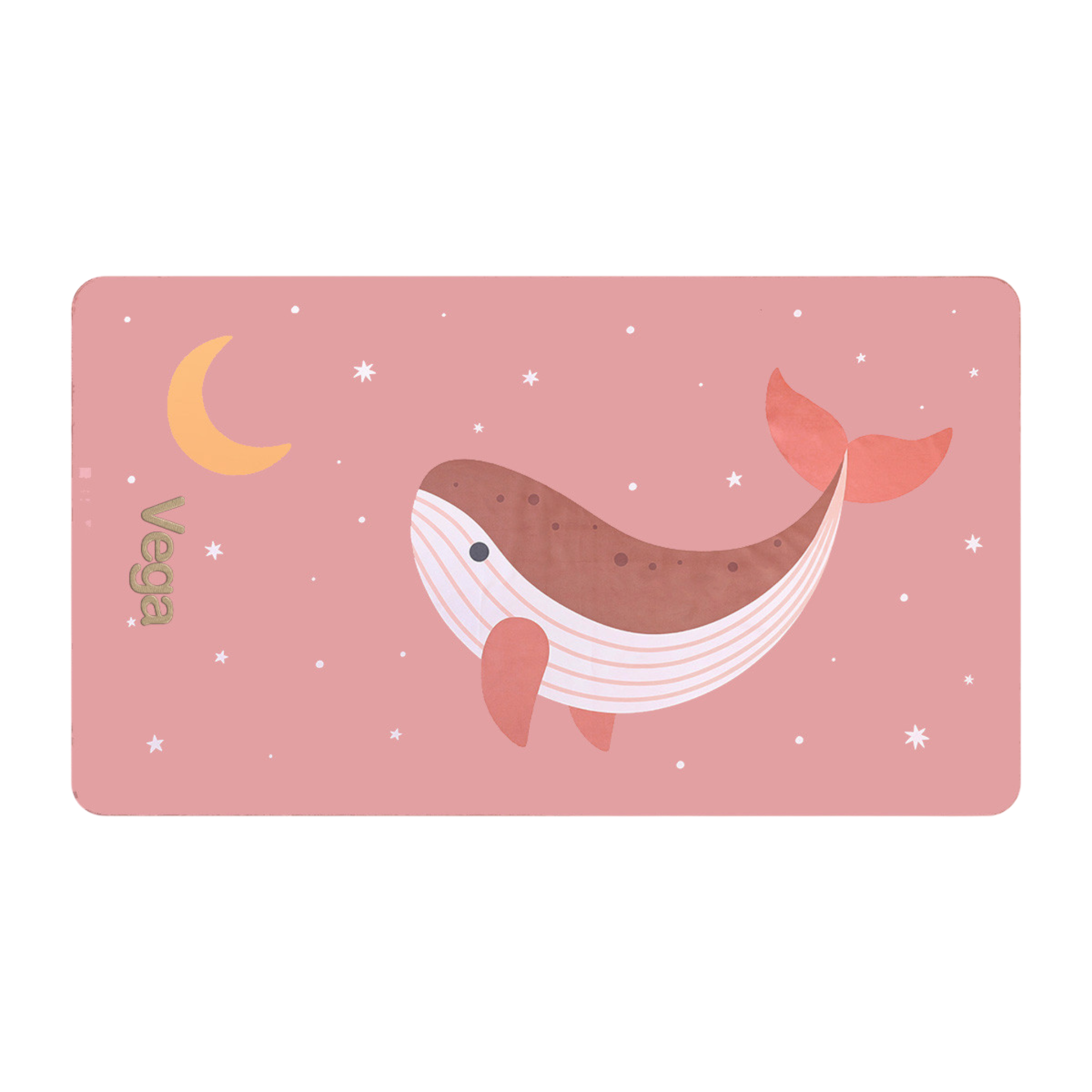 Telo Microfibra Pink Whale Personalizzabile