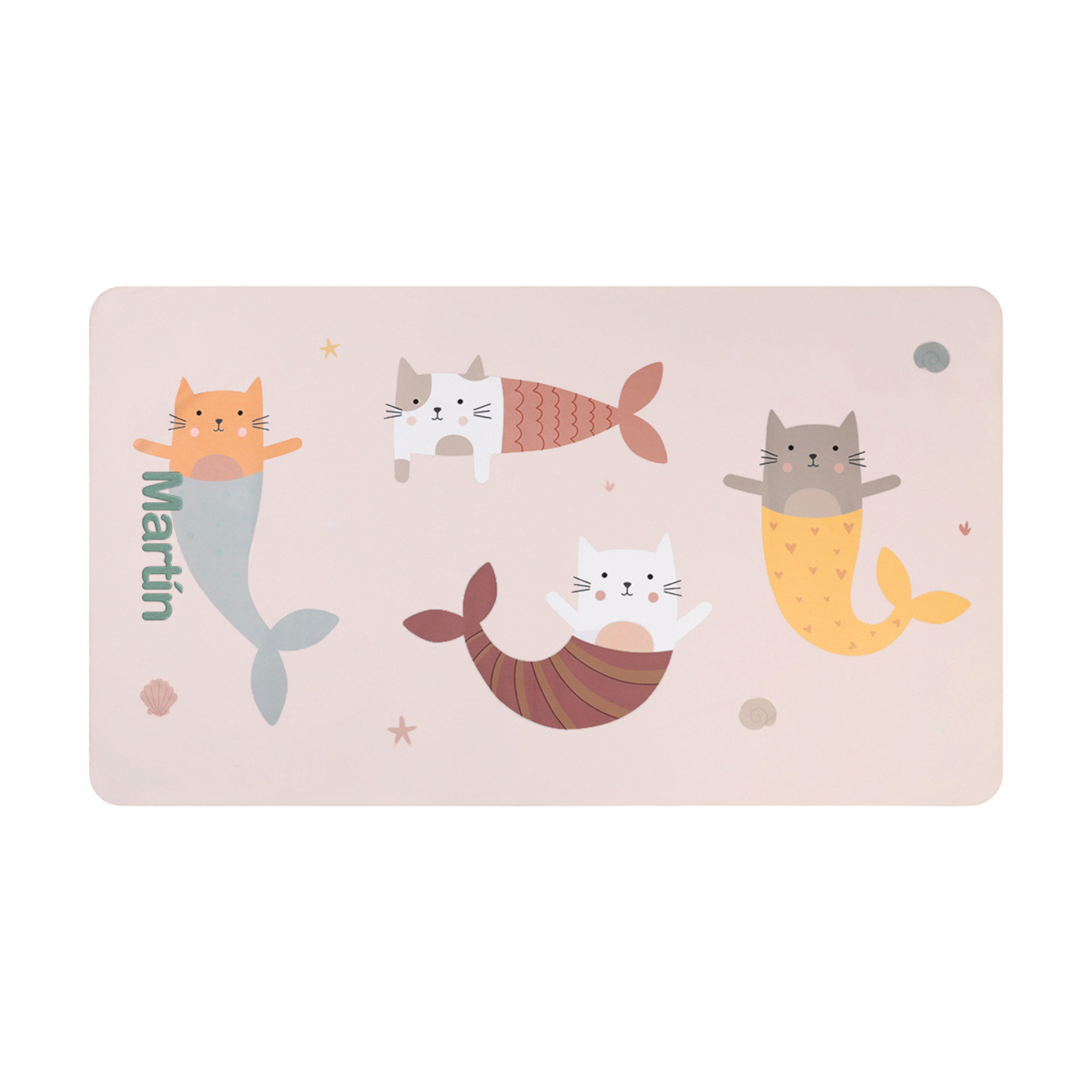 Telo Microfibra Mermaid Cats Personalizzabile