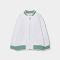 Boboli felpa con cerniera bianc-verde 813079