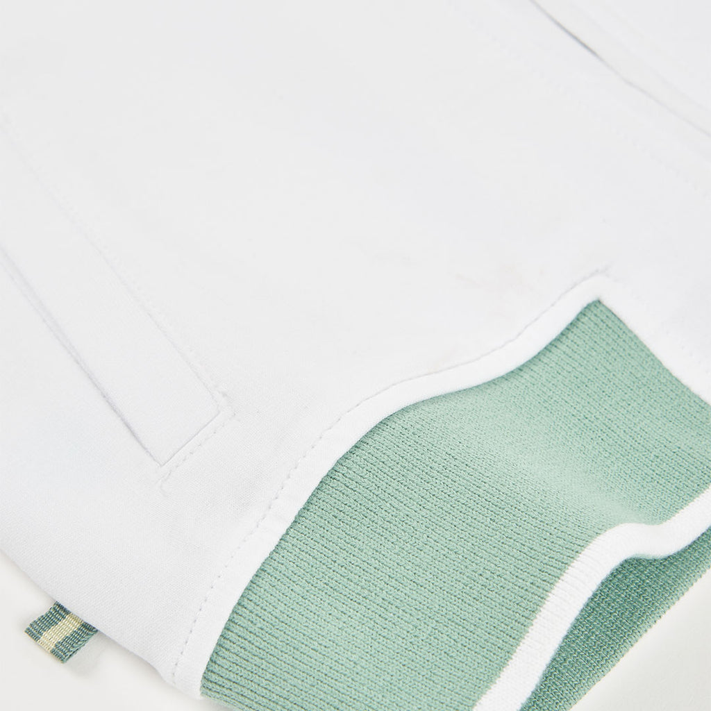 Boboli felpa con cerniera bianc-verde 813079