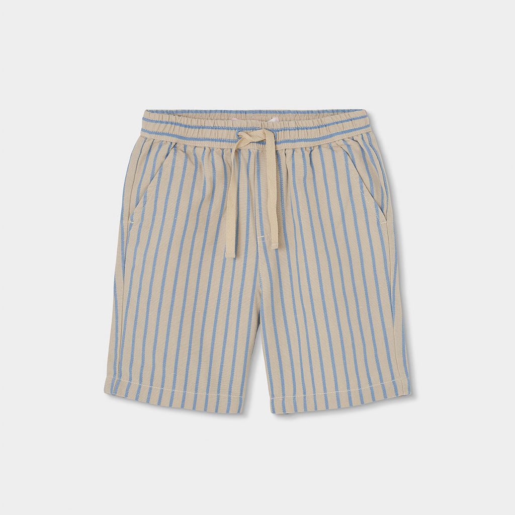 Boboli bermuda bambino rigato beige celeste 833015