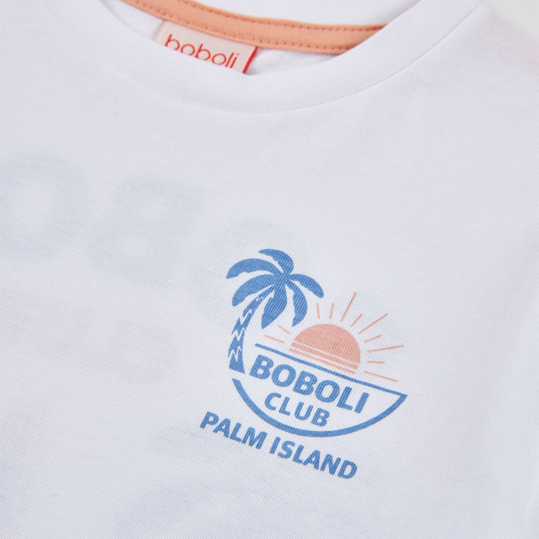 Boboli tshirt palm island 833037