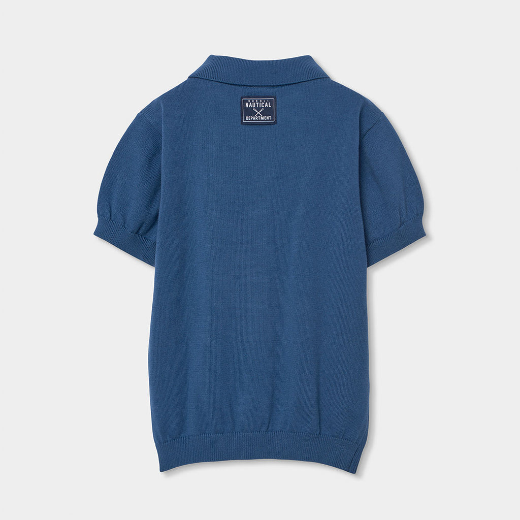 Boboli polo blu con stemma 843038