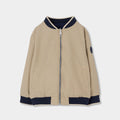 Boboli giubbino reversibile bambino beige blu 873086