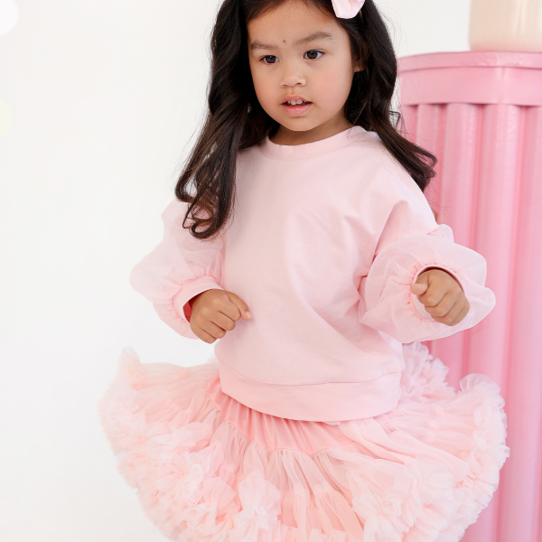 Manufaktura falbanek powder pink