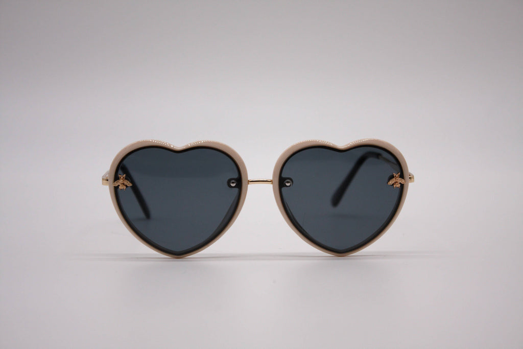 Occhiali Cuore Crema